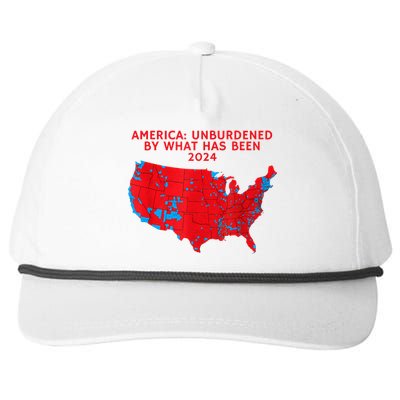 2024 Trump Winner Election Map Unburdened By What Has Been Snapback Five-Panel Rope Hat