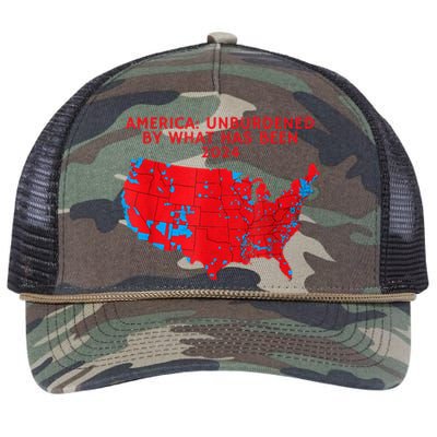 2024 Trump Winner Election Map Unburdened By What Has Been Retro Rope Trucker Hat Cap