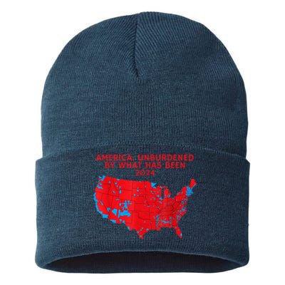 2024 Trump Winner Election Map Unburdened By What Has Been Sustainable Knit Beanie