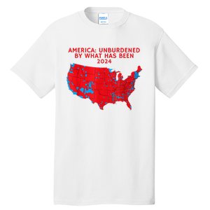 2024 Trump Winner Election Map Unburdened By What Has Been Tall T-Shirt