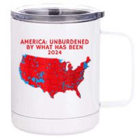 2024 Trump Winner Election Map Unburdened By What Has Been 12 oz Stainless Steel Tumbler Cup