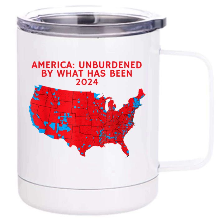 2024 Trump Winner Election Map Unburdened By What Has Been 12 oz Stainless Steel Tumbler Cup