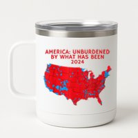 2024 Trump Winner Election Map Unburdened By What Has Been 12 oz Stainless Steel Tumbler Cup