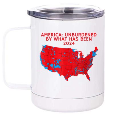 2024 Trump Winner Election Map Unburdened By What Has Been 12 oz Stainless Steel Tumbler Cup