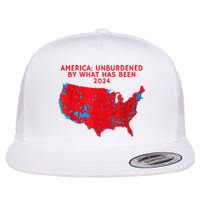 2024 Trump Winner Election Map Unburdened By What Has Been Flat Bill Trucker Hat