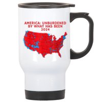 2024 Trump Winner Election Map Unburdened By What Has Been Stainless Steel Travel Mug