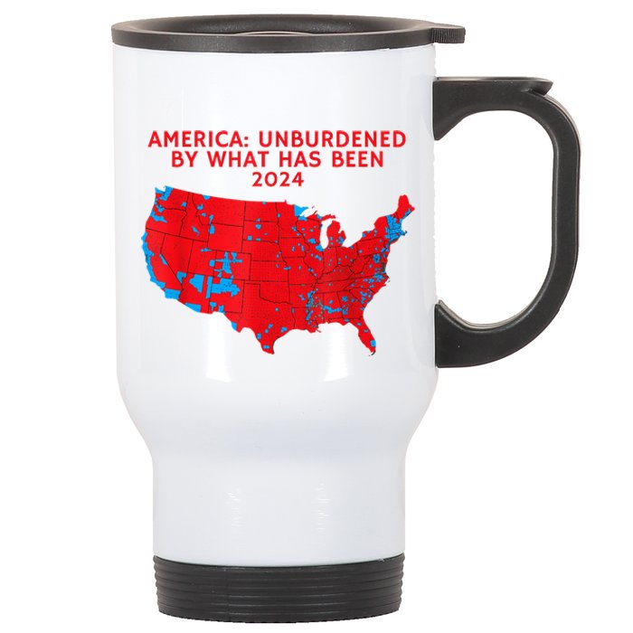 2024 Trump Winner Election Map Unburdened By What Has Been Stainless Steel Travel Mug