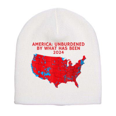 2024 Trump Winner Election Map Unburdened By What Has Been Short Acrylic Beanie