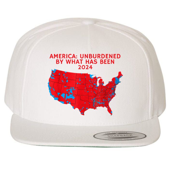 2024 Trump Winner Election Map Unburdened By What Has Been Wool Snapback Cap