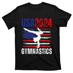 2024 Usa American Flag Gymnastics Gymnast T-Shirt