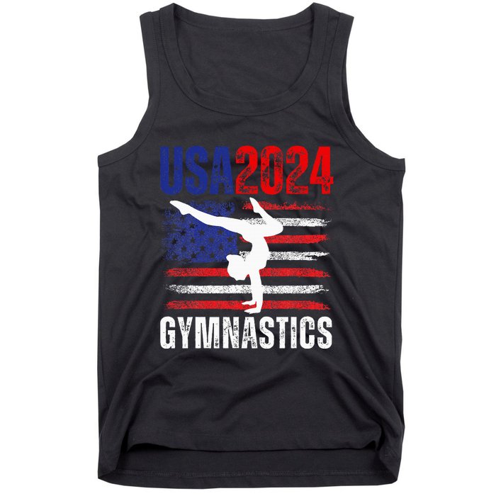 2024 Usa American Flag Gymnastics Gymnast Tank Top