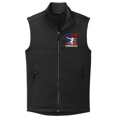 2024 Usa American Flag Gymnastics Gymnast Collective Smooth Fleece Vest