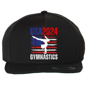 2024 Usa American Flag Gymnastics Gymnast 4th Of July Wool Snapback Cap