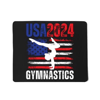 2024 Usa American Flag Gymnastics Gymnast Mousepad