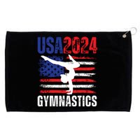 2024 Usa American Flag Gymnastics Gymnast Grommeted Golf Towel