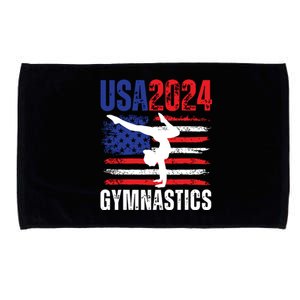 2024 Usa American Flag Gymnastics Gymnast Microfiber Hand Towel