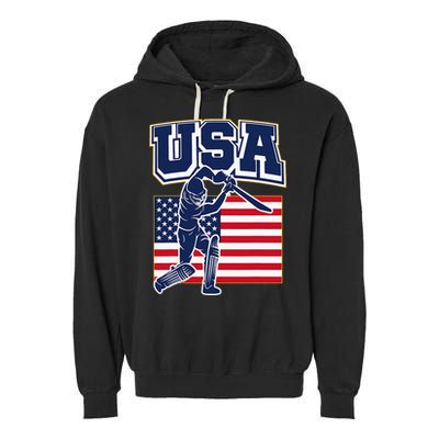 2024 Usa Cricket Jersey T20 Cricket 2024 Usa Cricket Fans Garment-Dyed Fleece Hoodie