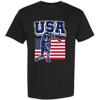 2024 Usa Cricket Jersey T20 Cricket 2024 Usa Cricket Fans Garment-Dyed Heavyweight T-Shirt