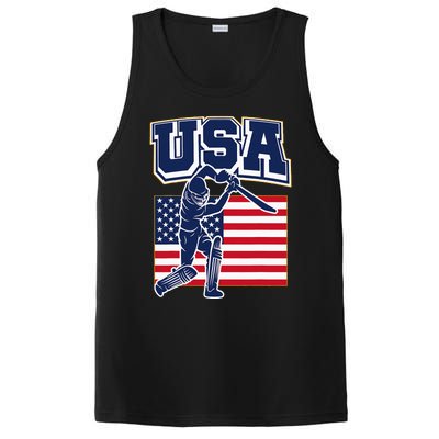 2024 Usa Cricket Jersey T20 Cricket 2024 Usa Cricket Fans PosiCharge Competitor Tank