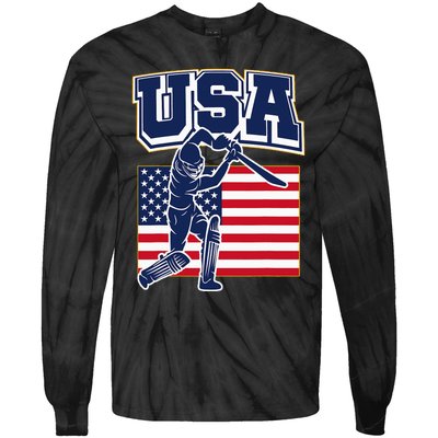 2024 Usa Cricket Jersey T20 Cricket 2024 Usa Cricket Fans Tie-Dye Long Sleeve Shirt