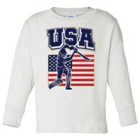 2024 Usa Cricket Jersey T20 Cricket 2024 Usa Cricket Fans Toddler Long Sleeve Shirt