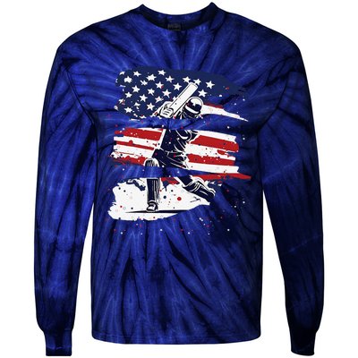 2024 Usa Cricket Jersey America Cricket In Usa Tie-Dye Long Sleeve Shirt