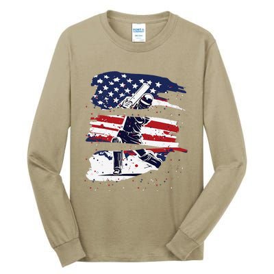 2024 Usa Cricket Jersey America Cricket In Usa Tall Long Sleeve T-Shirt