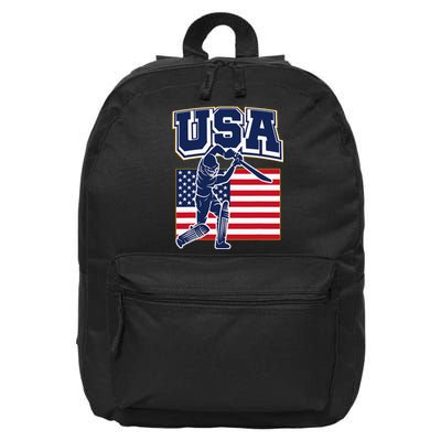 2024 Usa Cricket Jersey T20 Cricket 2024 Usa 16 in Basic Backpack