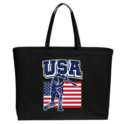 2024 Usa Cricket Jersey T20 Cricket 2024 Usa Cotton Canvas Jumbo Tote