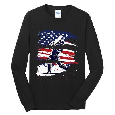 2024 Usa Cricket Jersey America Cricket In Usa Tall Long Sleeve T-Shirt