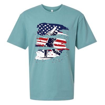 2024 Usa Cricket Jersey America Cricket In Usa Sueded Cloud Jersey T-Shirt