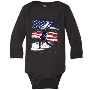 2024 Usa Cricket Jersey America Cricket In Usa Baby Long Sleeve Bodysuit