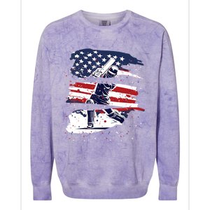 2024 Usa Cricket Jersey America Cricket In Usa Colorblast Crewneck Sweatshirt