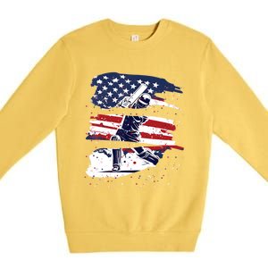 2024 Usa Cricket Jersey America Cricket In Usa Premium Crewneck Sweatshirt