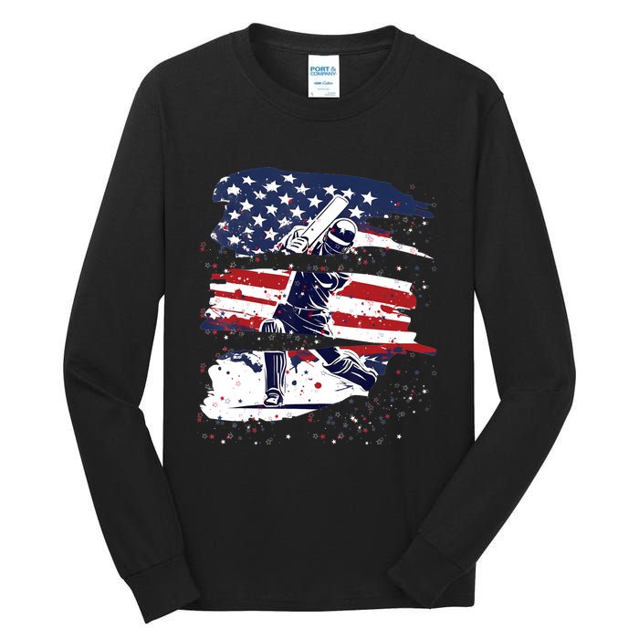 2024 Usa Cricket Jersey America Cricket In Usa Tall Long Sleeve T-Shirt