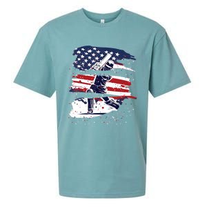 2024 Usa Cricket Jersey America Cricket In Usa Sueded Cloud Jersey T-Shirt