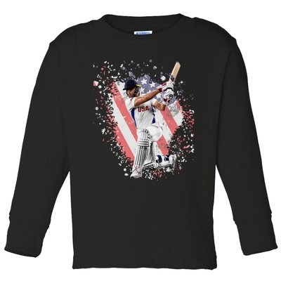 2024 Usa Cricket Jersey America Toddler Long Sleeve Shirt