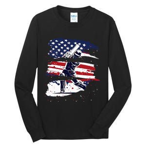 2024 Usa Cricket Jersey America Cricket Tall Long Sleeve T-Shirt