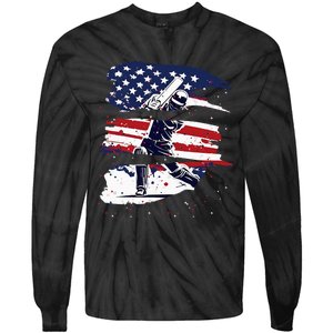 2024 Usa Cricket Jersey America Cricket Tie-Dye Long Sleeve Shirt