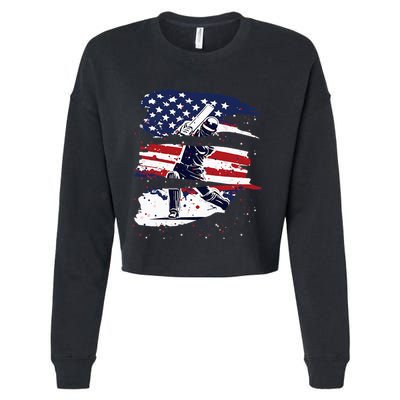 2024 Usa Cricket Jersey America Cricket Cropped Pullover Crew