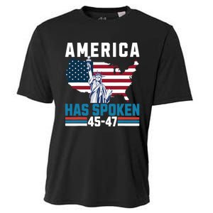 2024 Usa Election 45 47 America Has Spoken New President Cooling Performance Crew T-Shirt