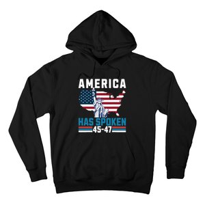 2024 Usa Election 45 47 America Has Spoken New President Hoodie