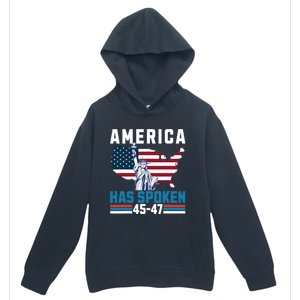 2024 Usa Election 45 47 America Has Spoken New President Urban Pullover Hoodie