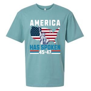 2024 Usa Election 45 47 America Has Spoken New President Sueded Cloud Jersey T-Shirt