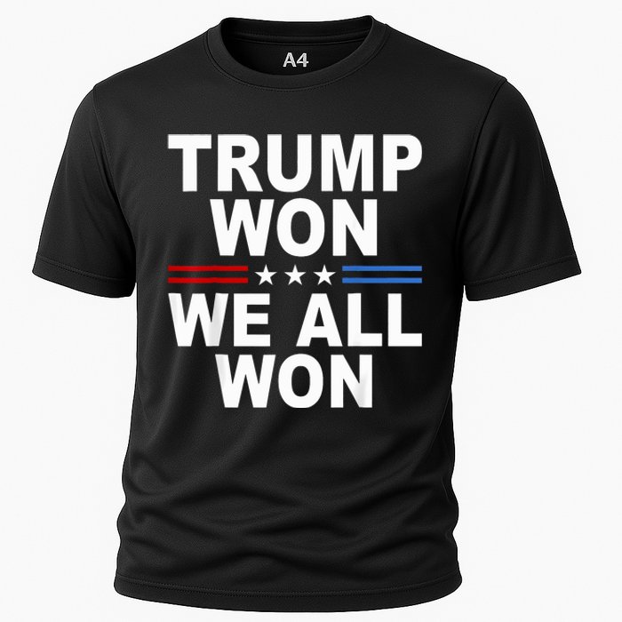 2024 Usa Flag Trump Won Cooling Performance Crew T-Shirt