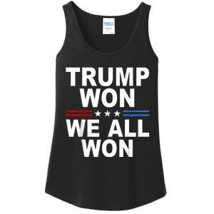 2024 Usa Flag Trump Won Ladies Essential Tank