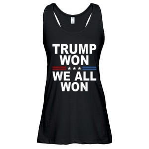 2024 Usa Flag Trump Won Ladies Essential Flowy Tank