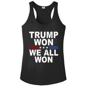 2024 Usa Flag Trump Won Ladies PosiCharge Competitor Racerback Tank