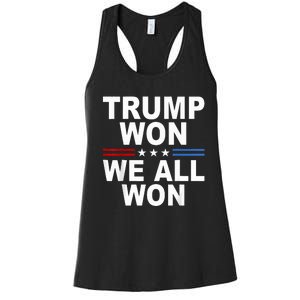 2024 Usa Flag Trump Won Women's Racerback Tank