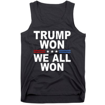 2024 Usa Flag Trump Won Tank Top